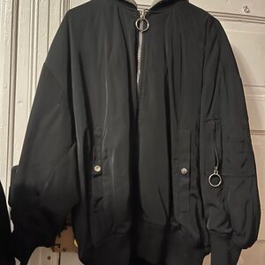 Black Bomber Jacket